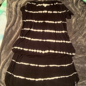 Ava and Viv black and white tie dye tunic 2x